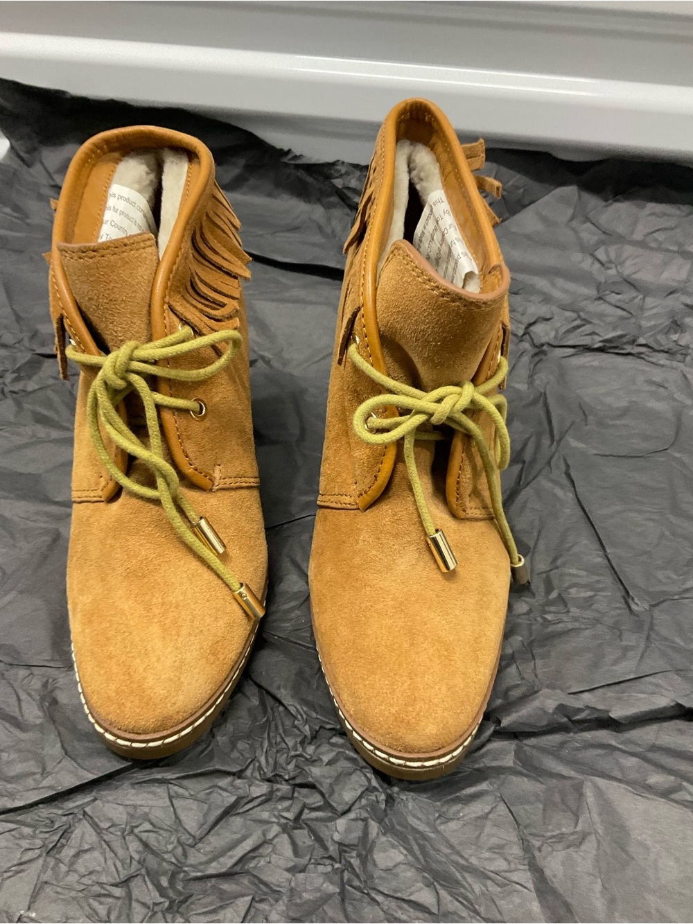 Tory Burch fringe booties